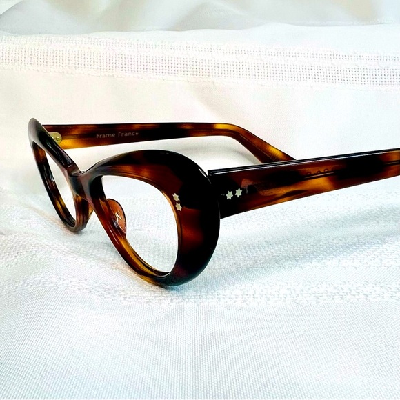 Cat Eye Tortoise Frames France Frame (Swank) “B & B” VTG ‘60’s LIKE NEW 
?SALE?